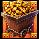 Dynamite Miner Symbol Gold Cart