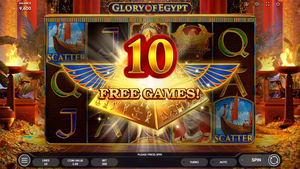 Glory of Egypt Free Spins