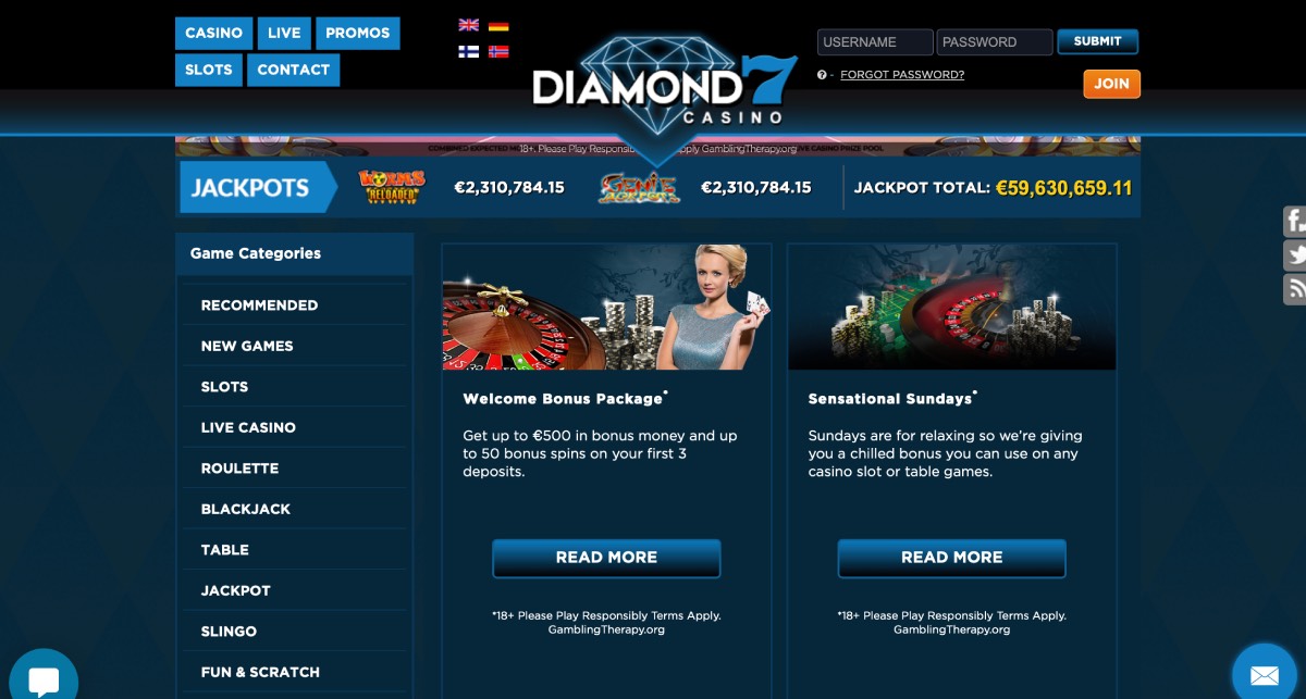 Diamond 7 Casino Bonuses