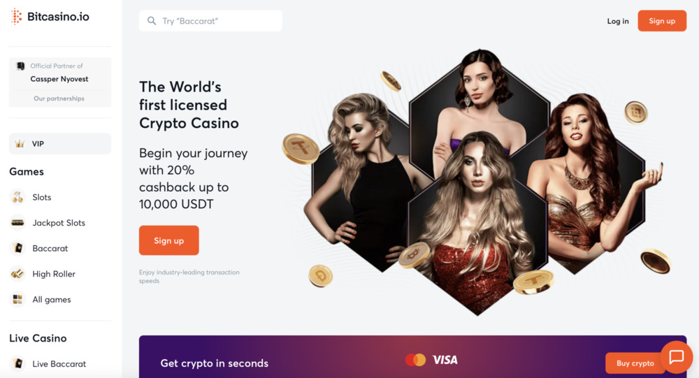 BitCasino.io Casino Homepage