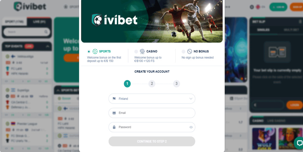 Ivibet Casino Signup