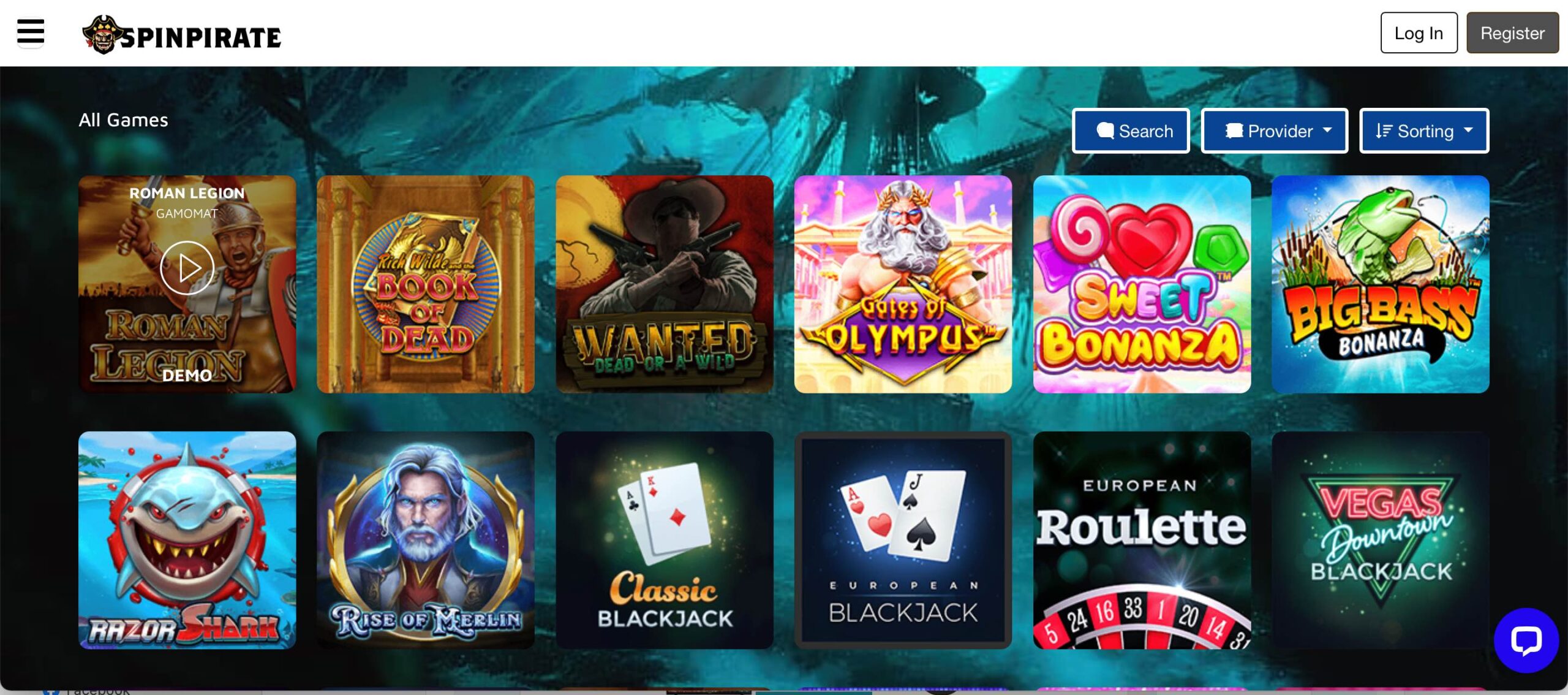 SpinPirate Casino Games