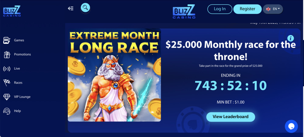Blizz Casino Tournaments