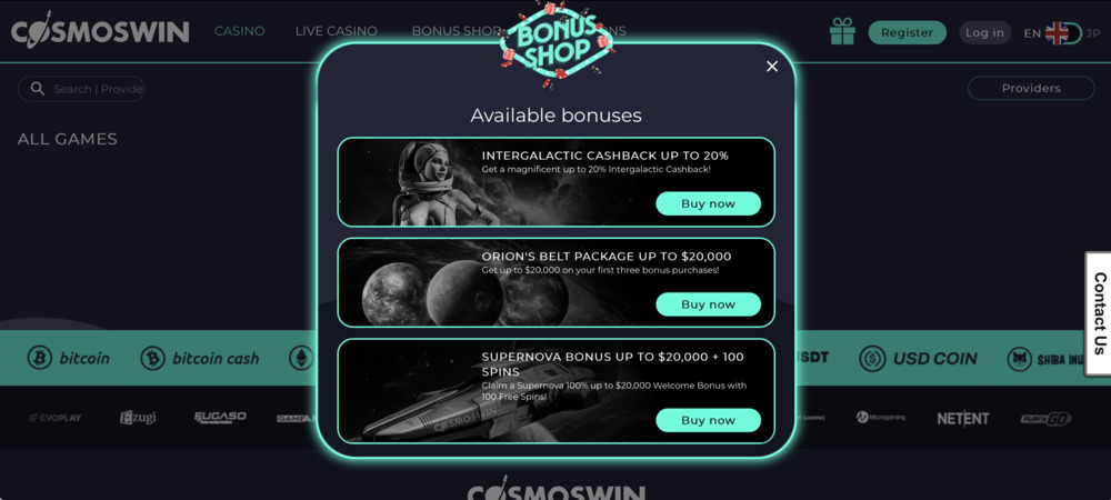Cosmoswin Casino Promo