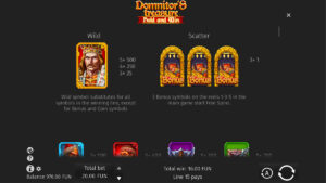 Domnitors Treasure Paytable