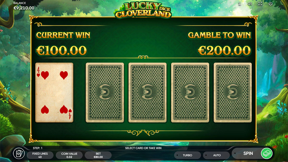 Lucky Cloverland Dice Gamble
