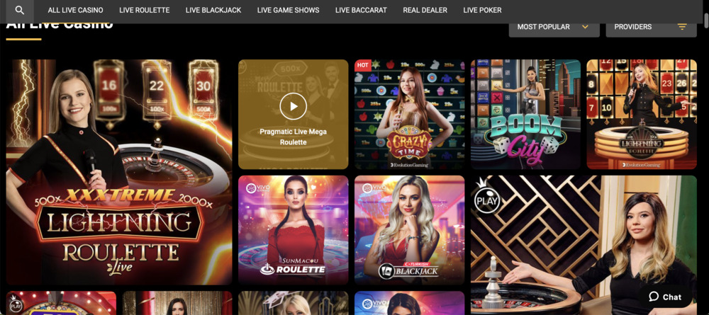 OlympusBet Casino Live Games