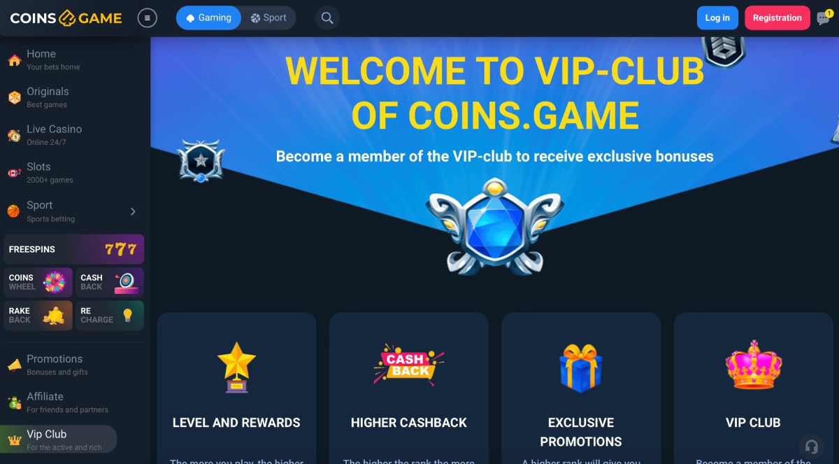 Coins Game Casino VIP