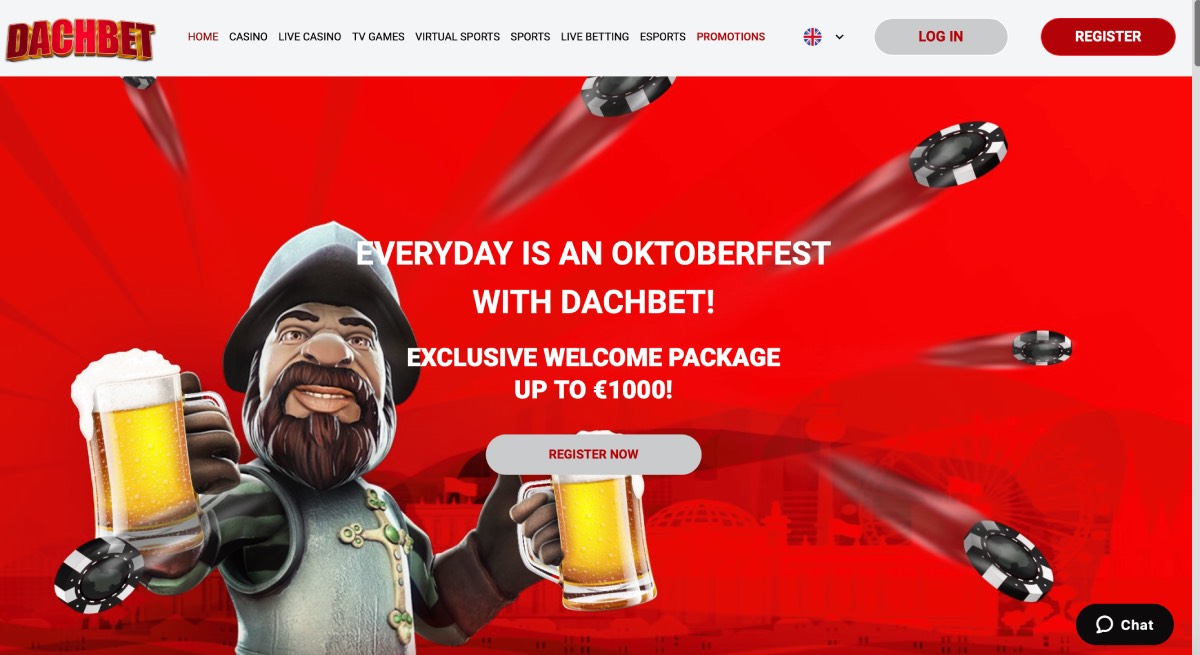 DachBet Casino Homepage