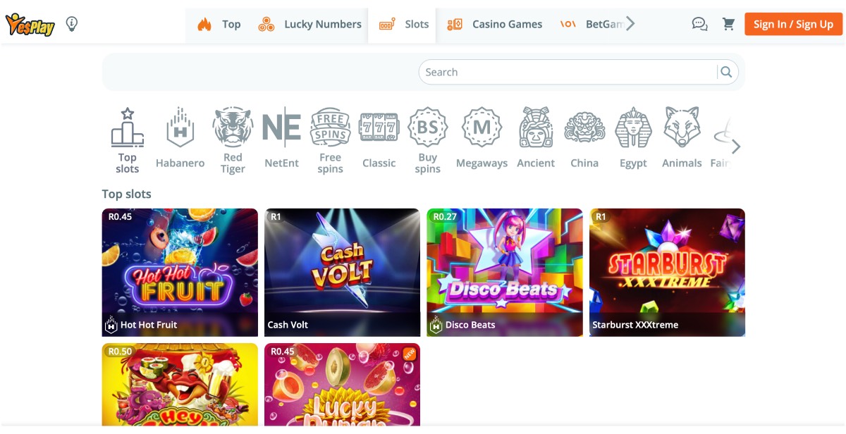 YesPlay Casino Games
