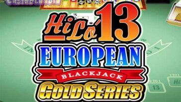 Hi Lo 13 European Blackjack Gold by Microgaming