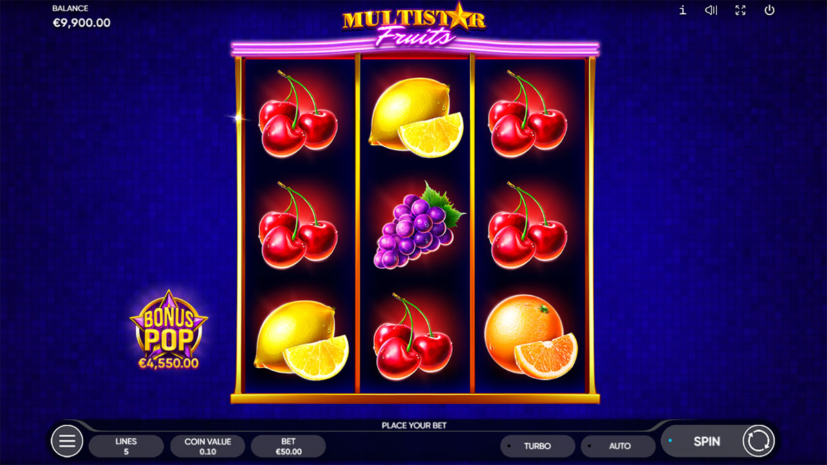 Multistar Fruits Normal Play