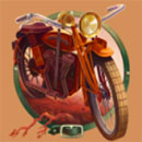 Victoria Wild Deluxe Symbol Motorcycle