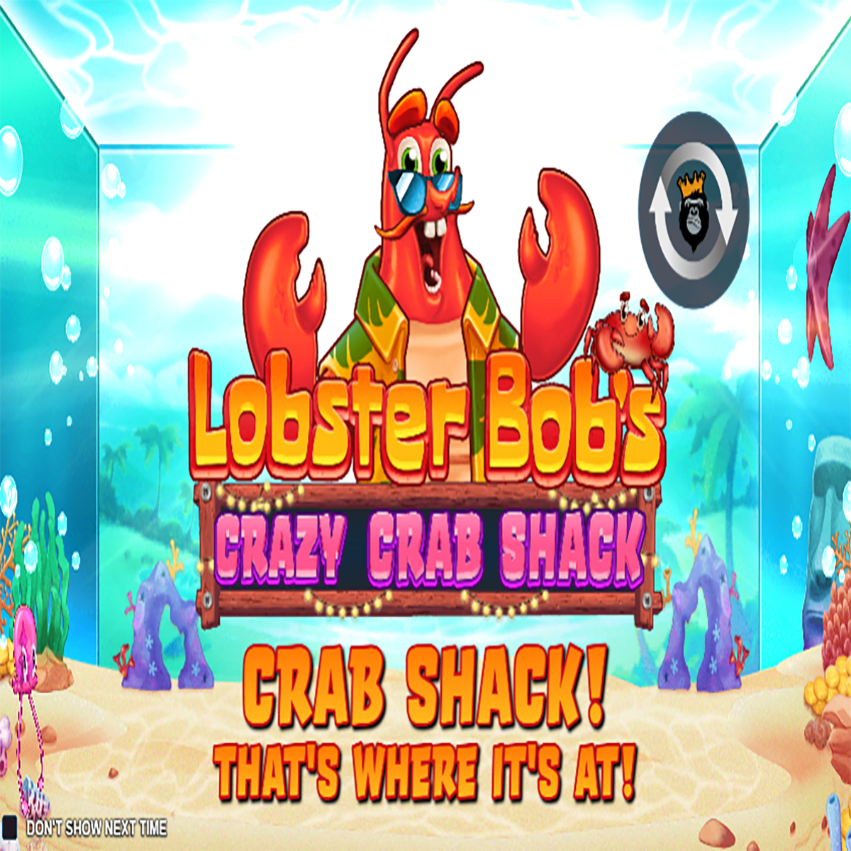 Lobster Bob’s Crazy Crab Shack Homescreen