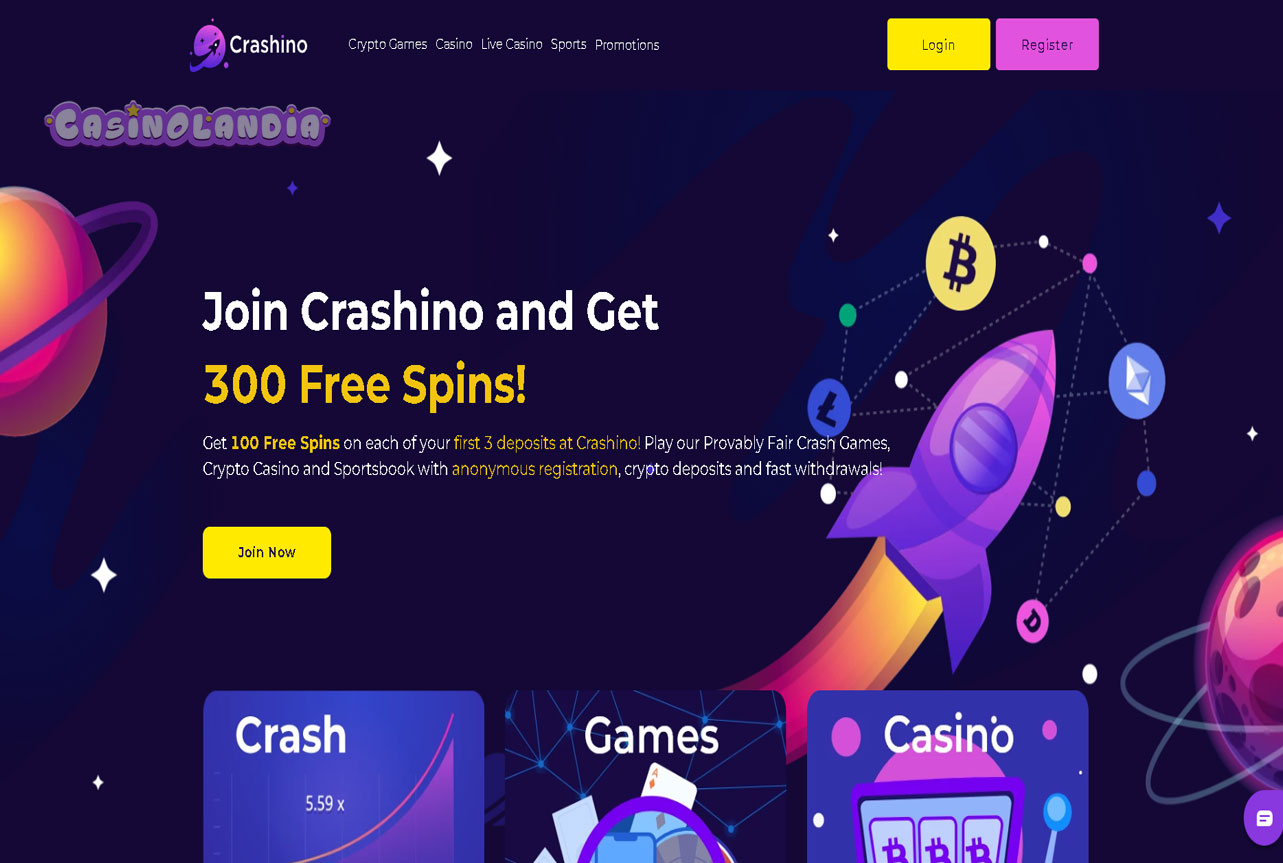 Desktop Crashino casino