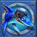 Razor Returns Symbol Blue Shark