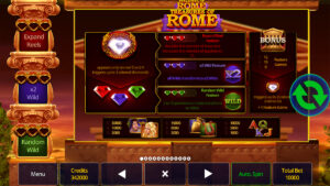 Treasures of Rome Paytable