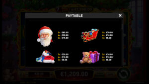 Shake Shake Christmas Paytable