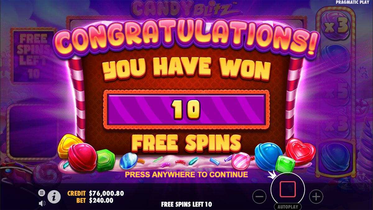 Candy Blitz Free Spins