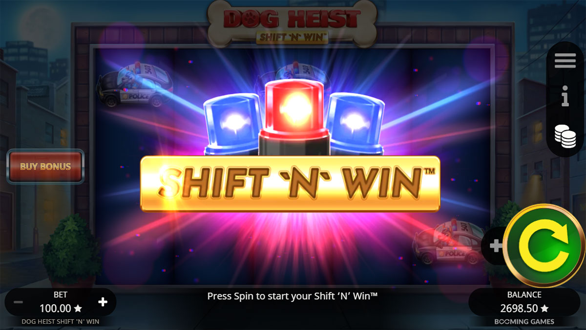 Dog Heist Shift ‘N’ Win Bonus Buy