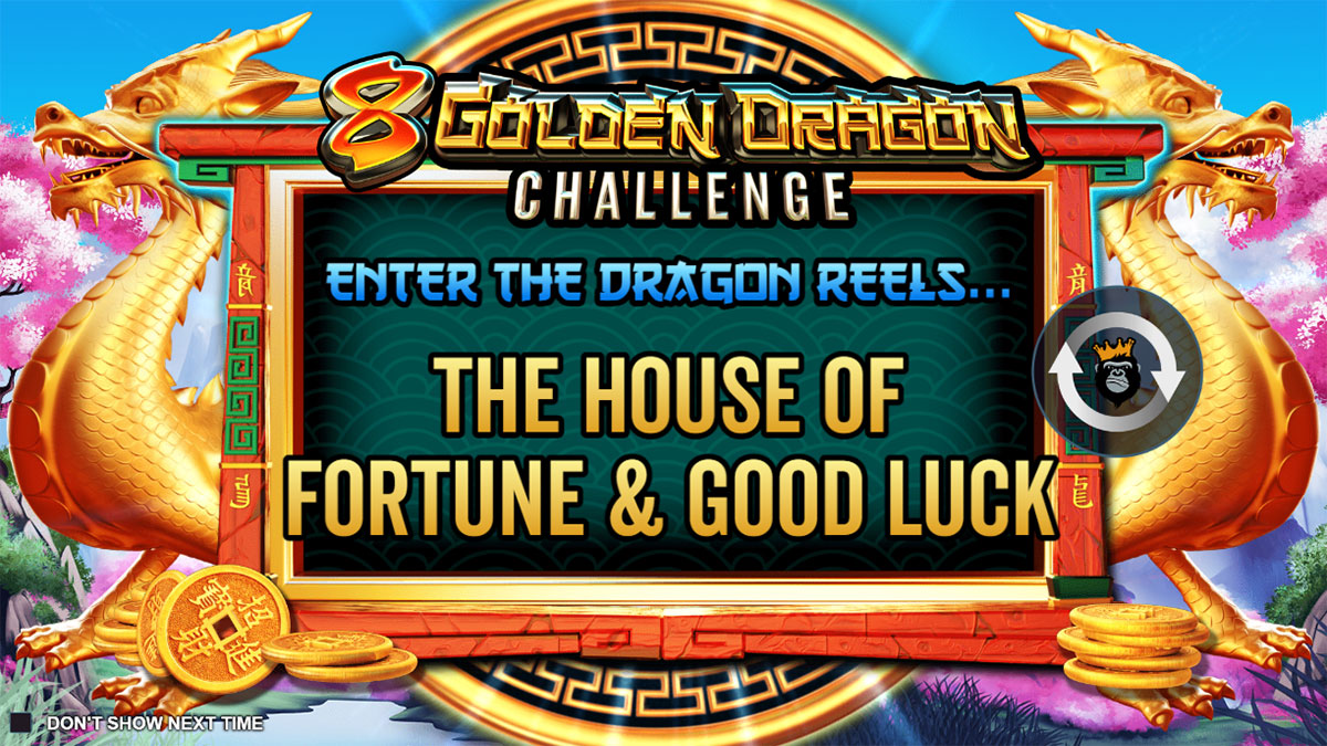 8 Golden Dragon Challenge Homescreen