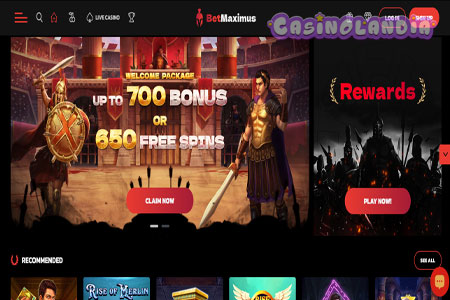 BetMaximus Casino Desktop View