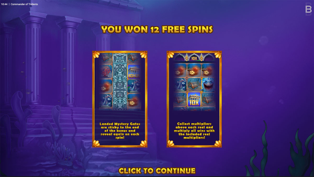 Commander of Tridents Free Spins