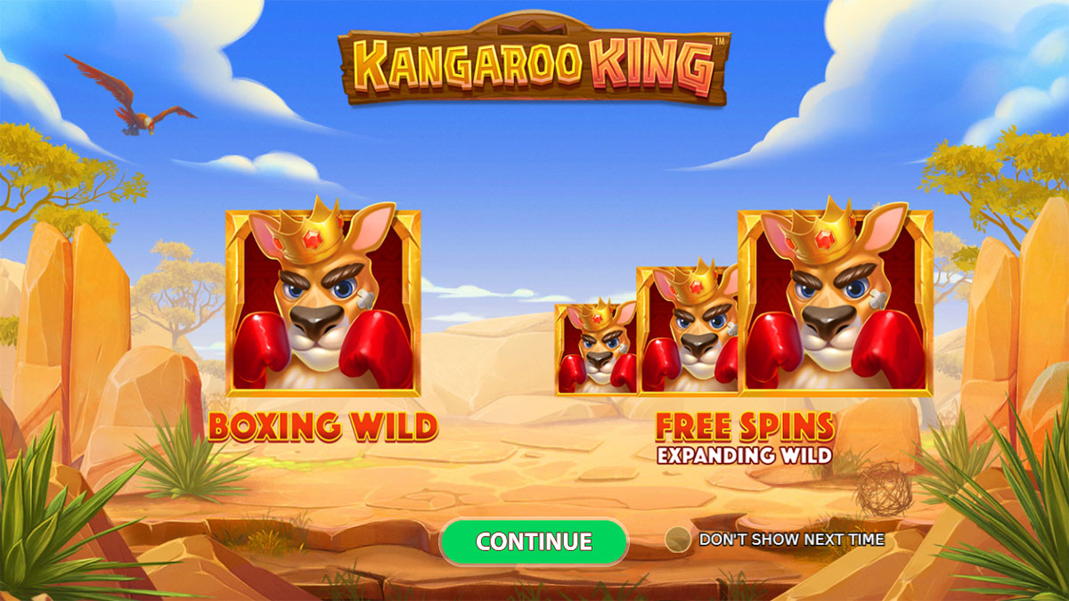 Kangaroo King Homescreen