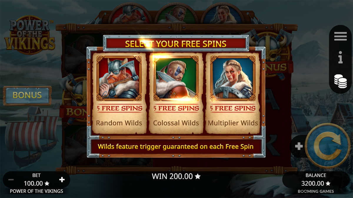 Power of the Vikings Free Spins