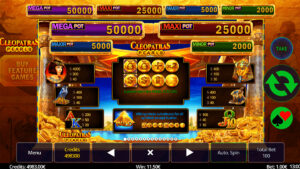 Cleopatras Pearls Paytable