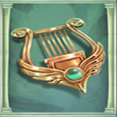 Greek Pantheon Megaways Symbol Harp