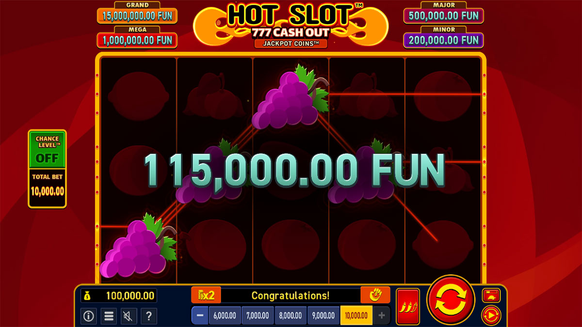 Hot Slot 777 Cash Out Extremely Light Win