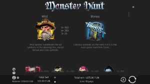 Monster Hunt Paytable 2