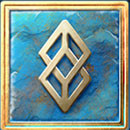 Valhall Gold Symbol Blue