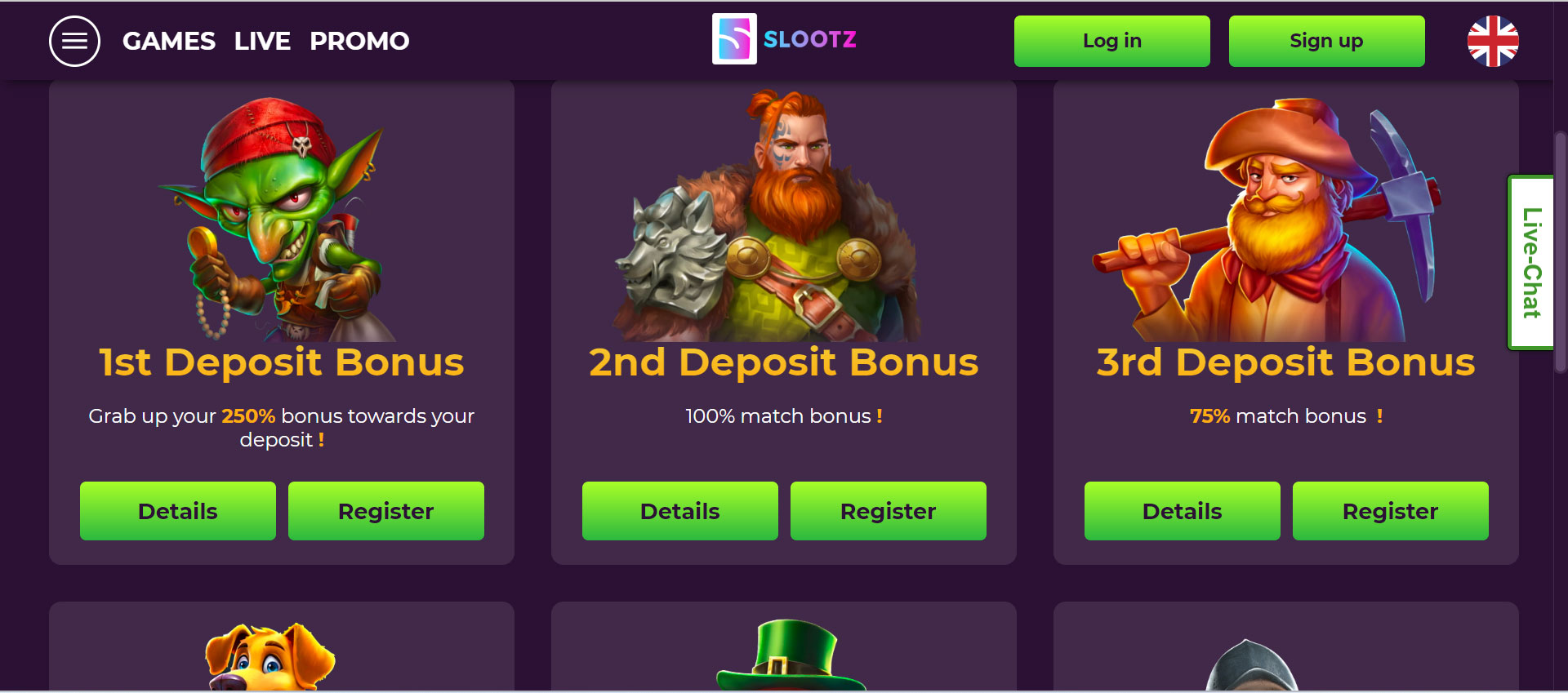 Slootz Casino Promotions