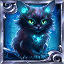 3 Lucky Witches Symbol Cat