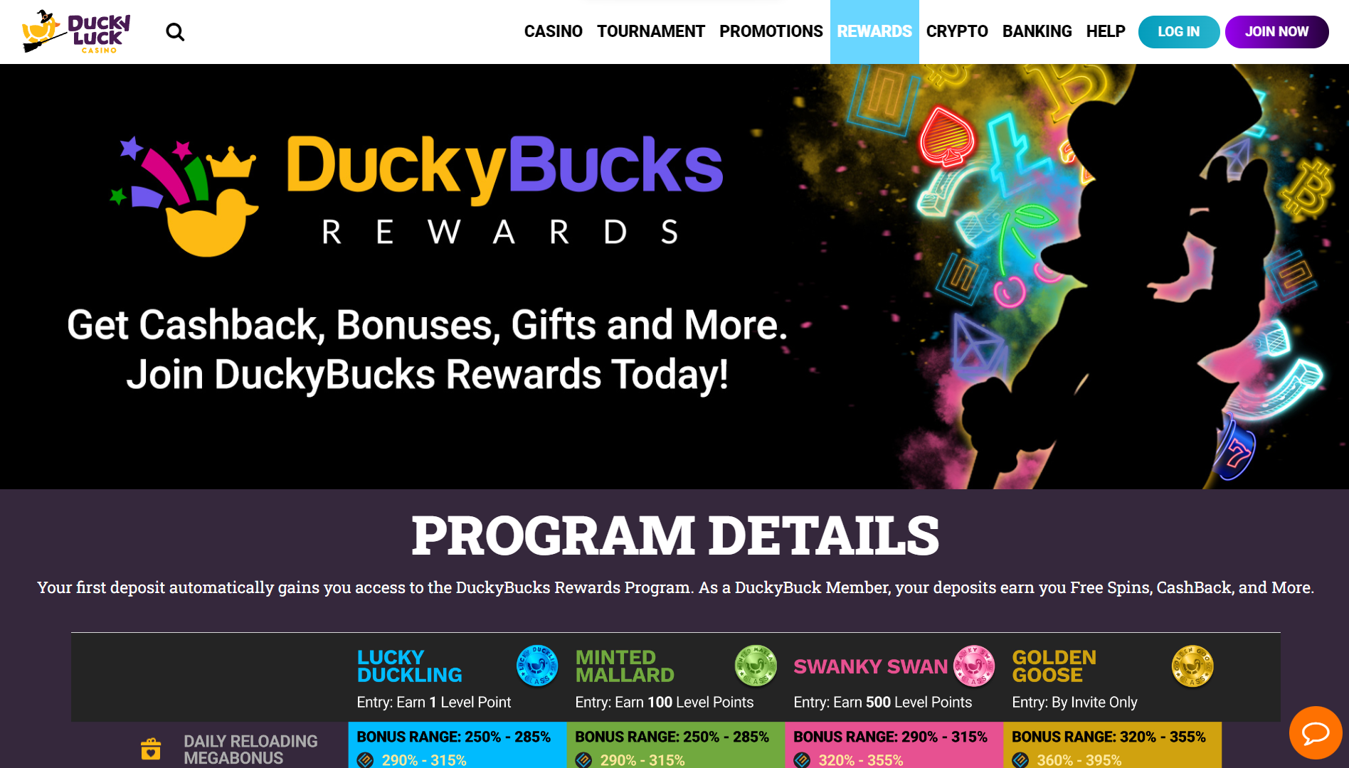 DuckyLuck Casino Rewards