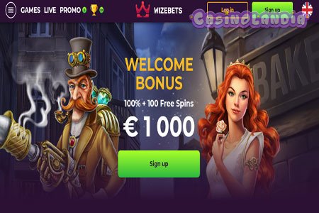 Wizebets Casino Desktop View