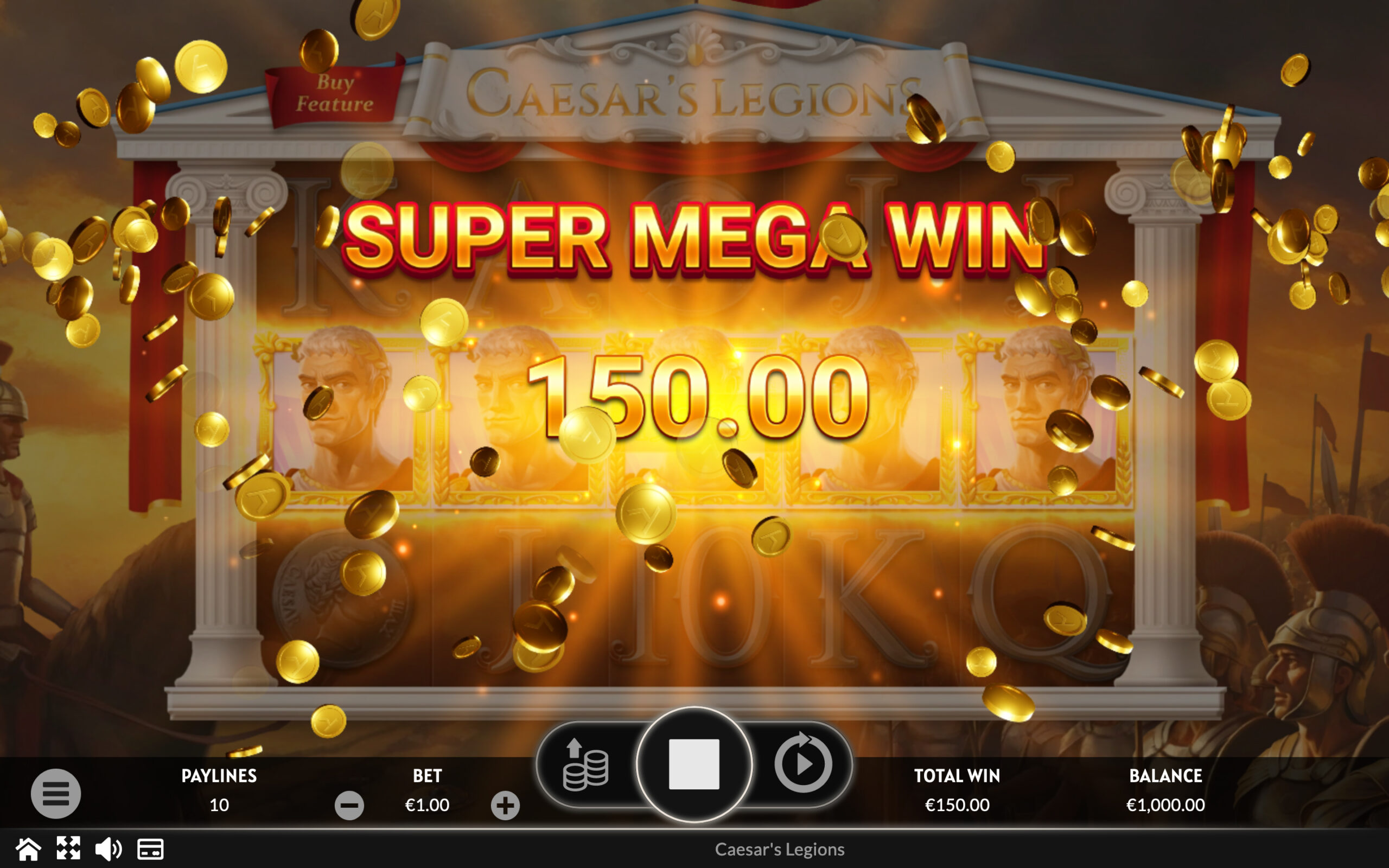 Caesar’s Legions Super Mega Win
