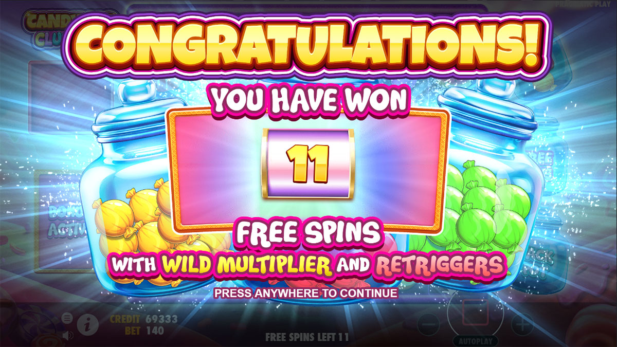 Candy Jar Clusters Free Spins