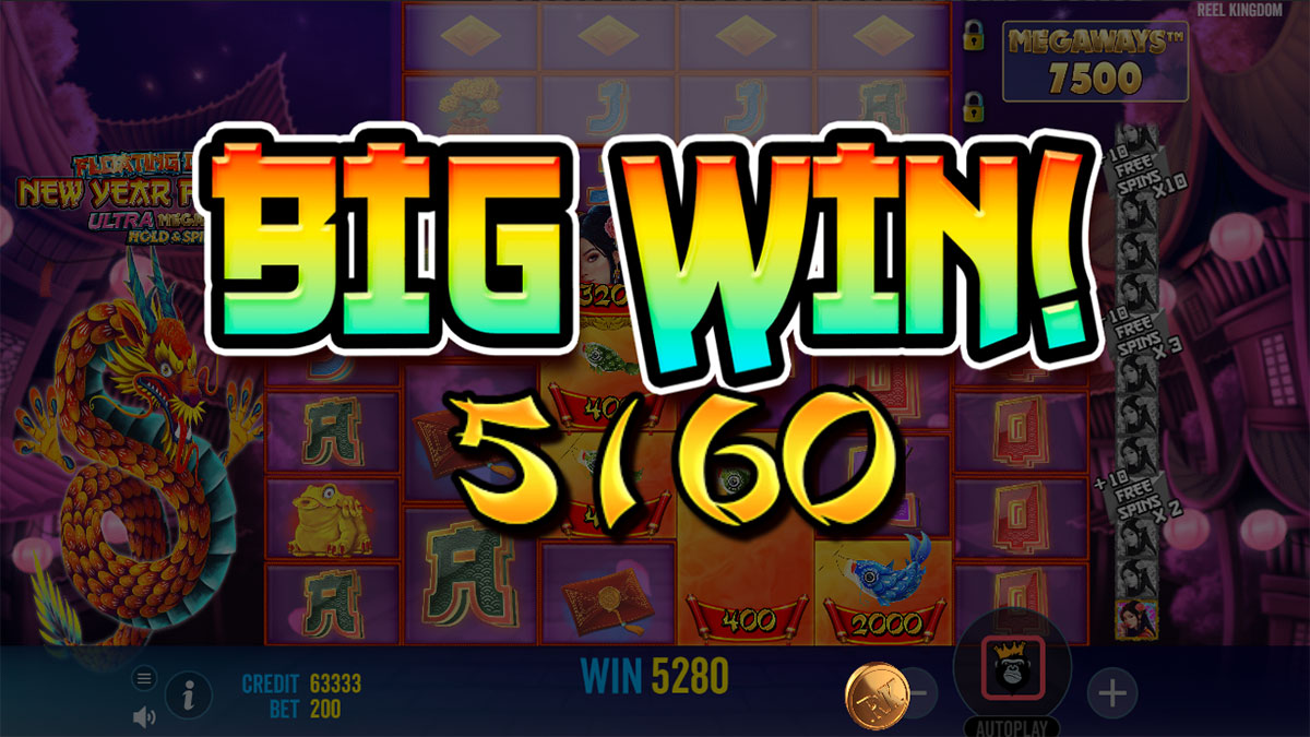 Floating Dragon New Year Festival Ultra Megaways Hold & Spin Big Win