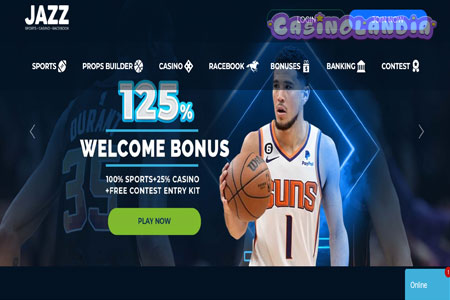 JazzSports Casino Desktop View