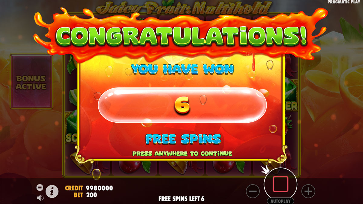 Juicy Fruits Multihold Free Spins