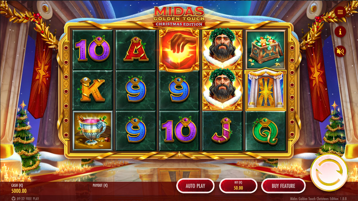 Midas Golden Touch Christmas Edition (Thunderkick) Slot Review & Demo