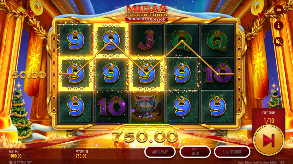 Thunderkick Slot Midas Golden Touch Christmas Edition