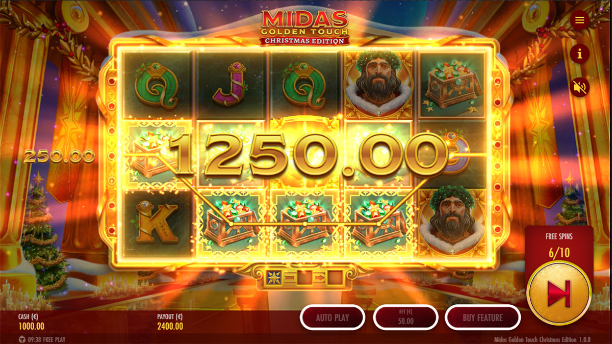 Thunderkick Slot Midas Golden Touch Christmas Edition