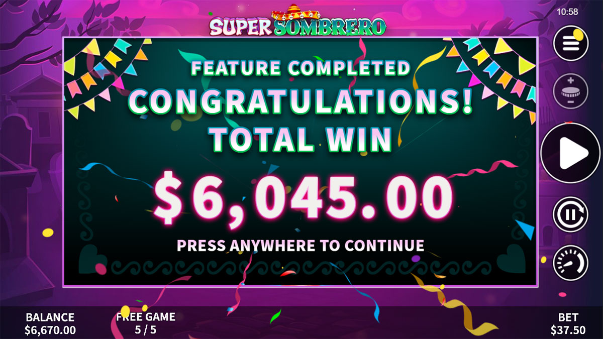 Super Sombrero Total Win