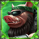 Wild Hogs Symbol Green Hog