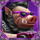 Wild Hogs Symbol Purple Hog