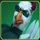 Battle Roosters Symbol Green